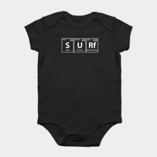 Surf (S-U-Rf) Periodic Elements Spelling Baby Bodysuit